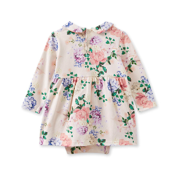 Hydrangea Long Sleeve Baby Dress