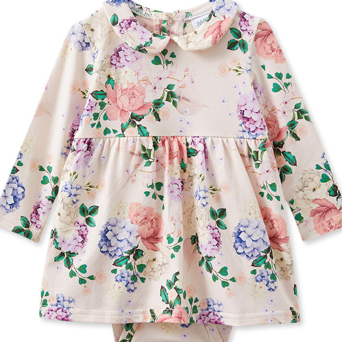 Hydrangea Long Sleeve Baby Dress