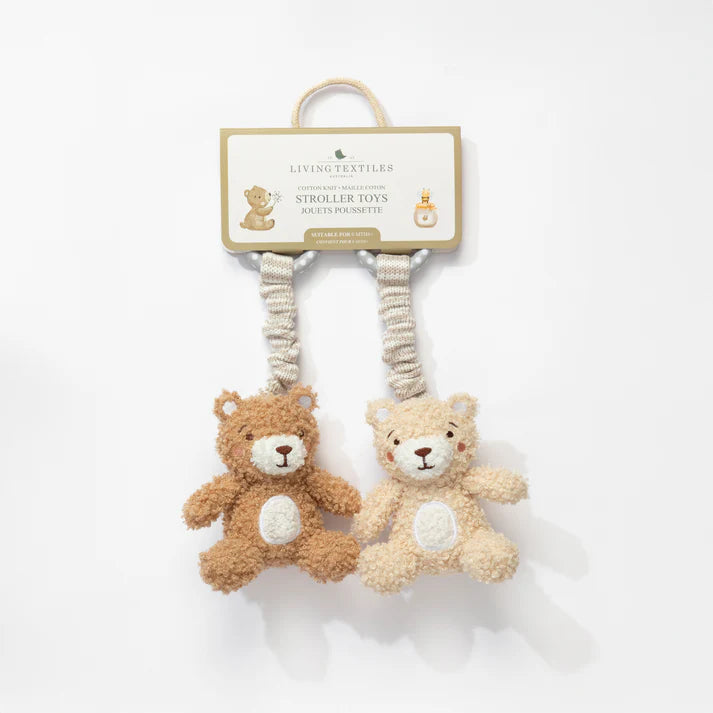 Stroller Toys 2 Pack- Cuddly Bears