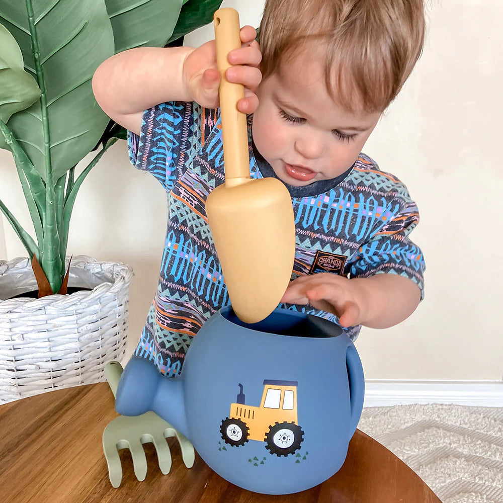 Silicone My First Garden Set- Tractor