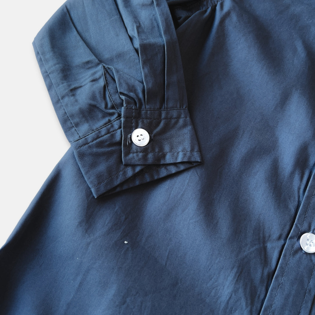 Boys Oxford Long Sleeve Shirt- Navy