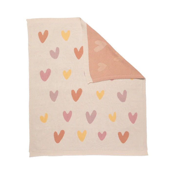 Jacquared Blanket- Bohemian Bliss/Hearts