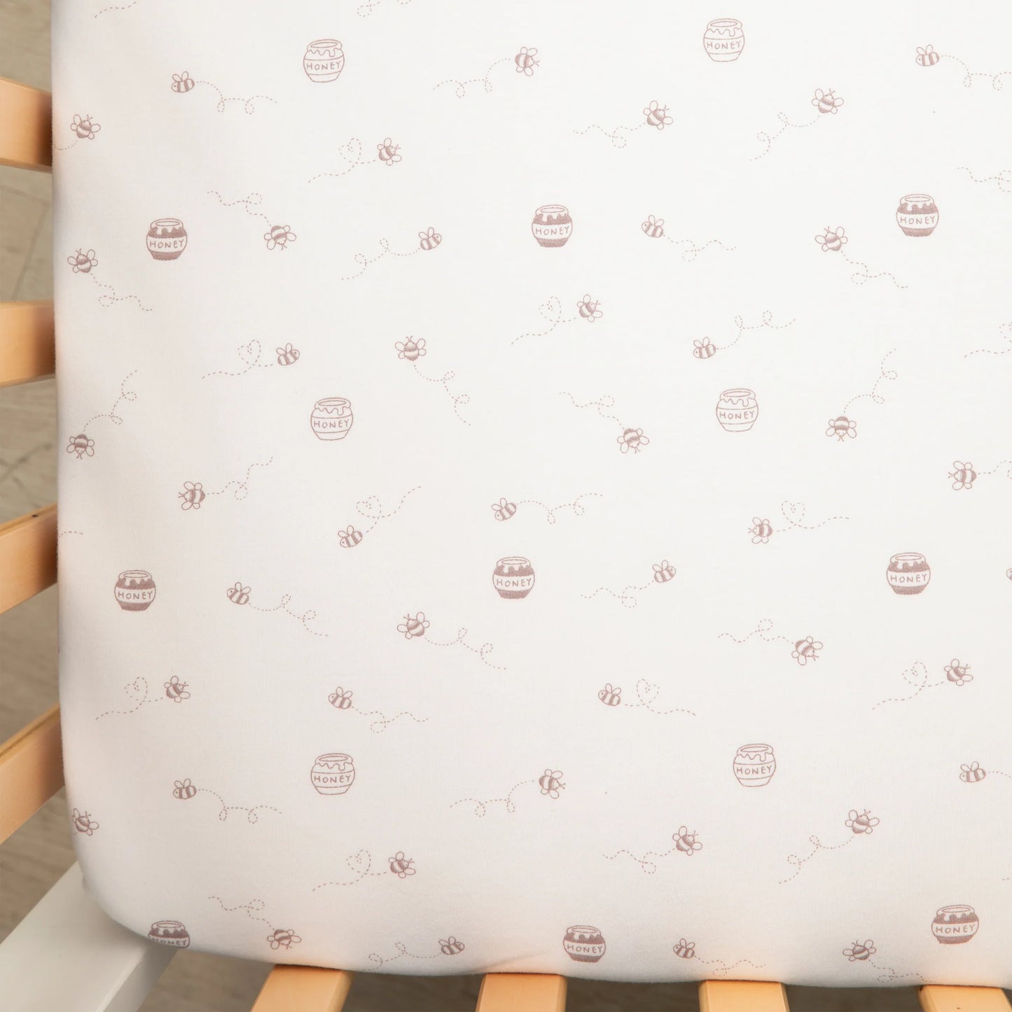 2 Pack Organic Jersey Cot Fitted Sheets - Cuddly Bear