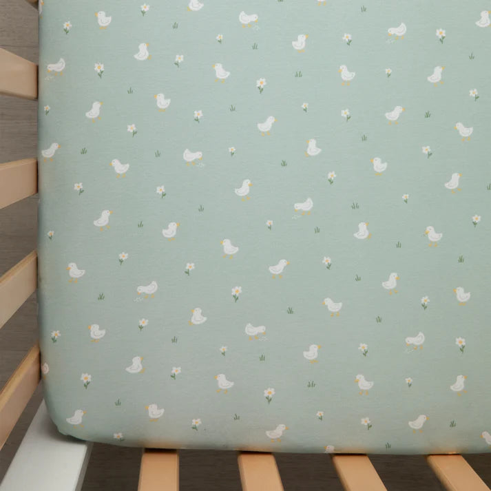 2 Pack Organic Jersey Cot Fitted Sheets - Goosey Goosey