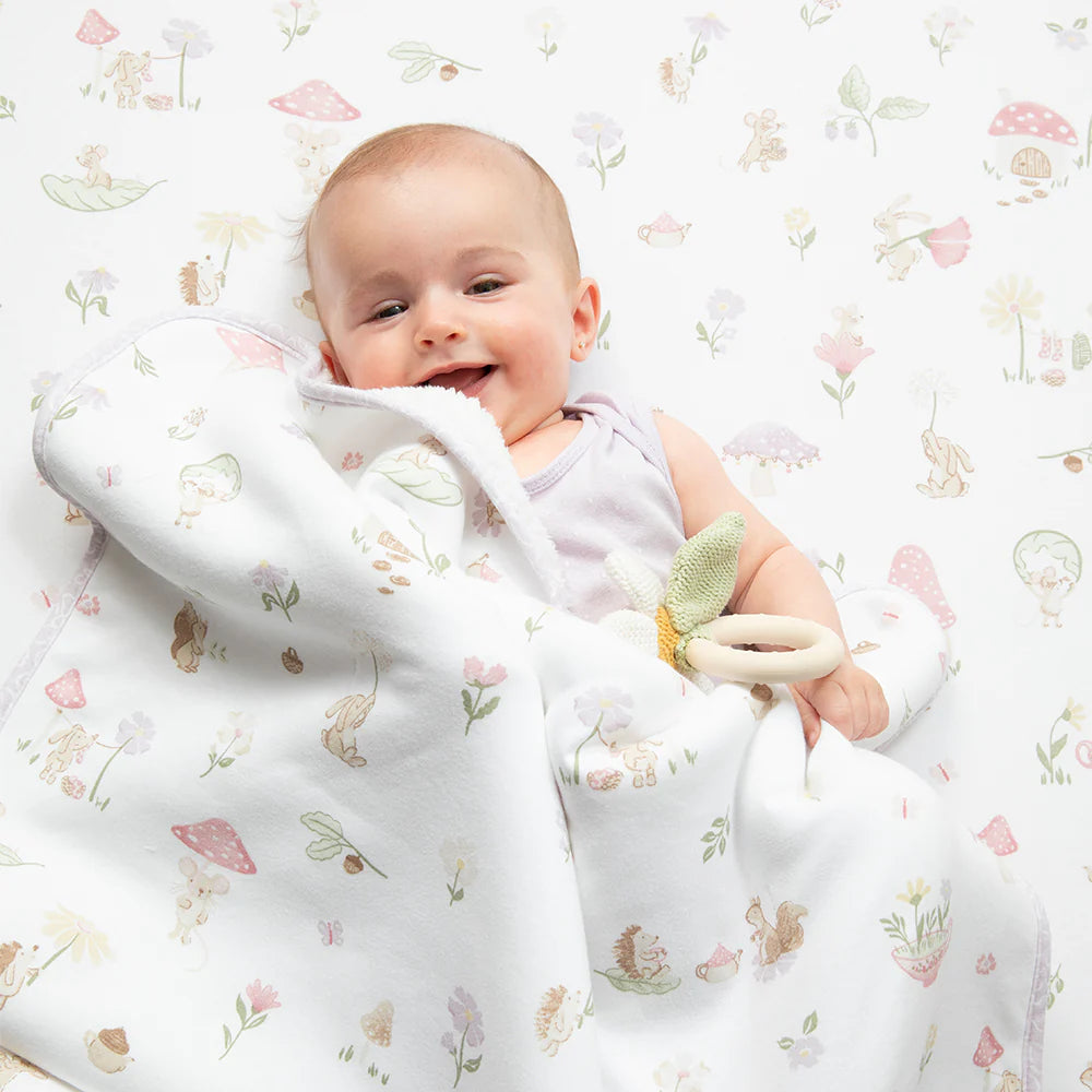 2 Pack Organic Jersey Cot Fitted Sheets - Whimsical Wonderland