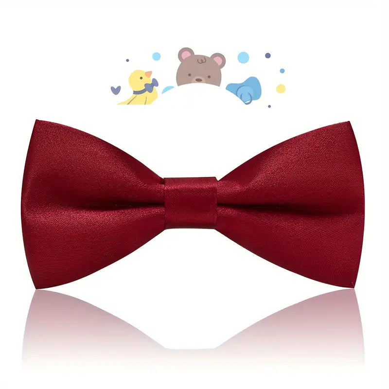 Boys Gentleman Bow Tie- Burgundy
