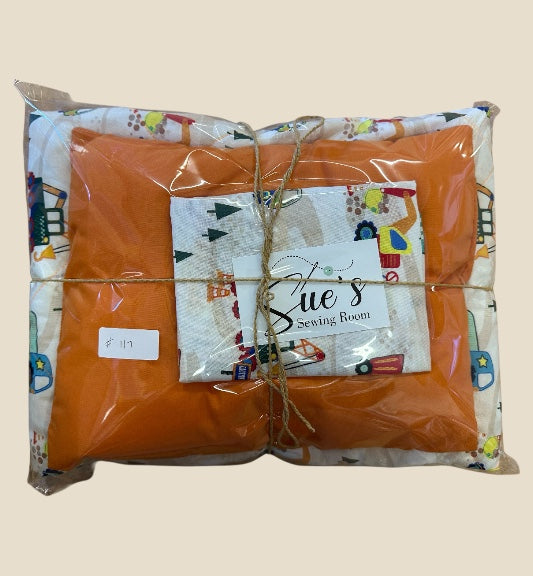Kindy Sheet Set- Construction Orange