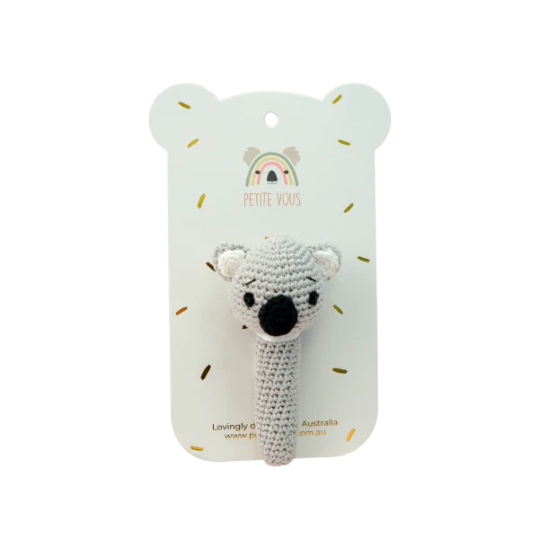 Crochet Handle Rattle- Kiki Koala