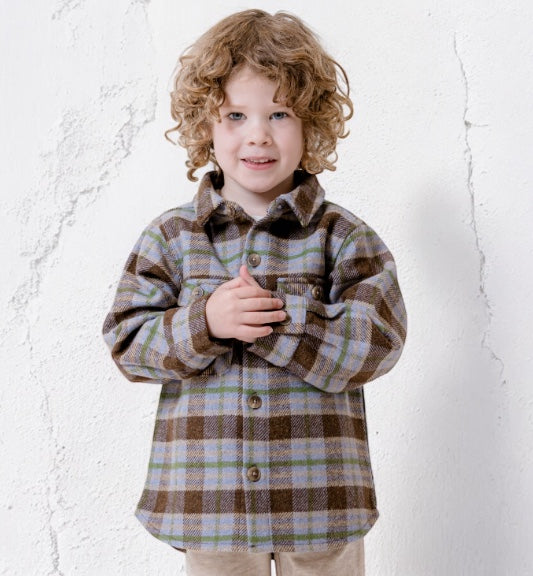 Earth Check Long Sleeve Overshirt