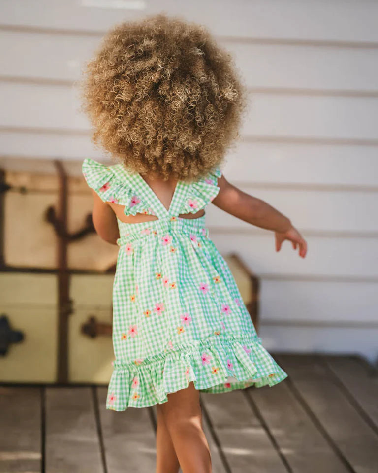 Grow Wild Emb Check Dress