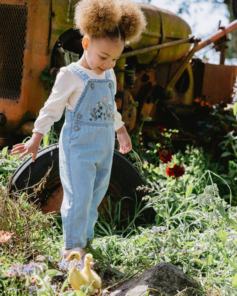 Botainica Embroidered Overalls
