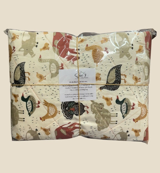 Kindy Sheet Set- Farm Friends