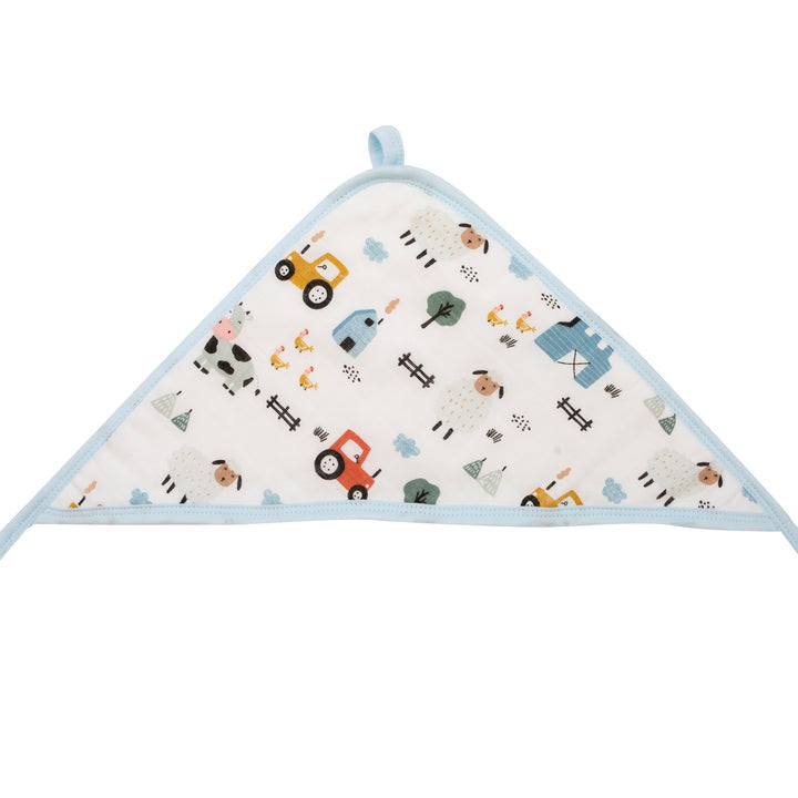 Organic Hooded Towel- Barnyard