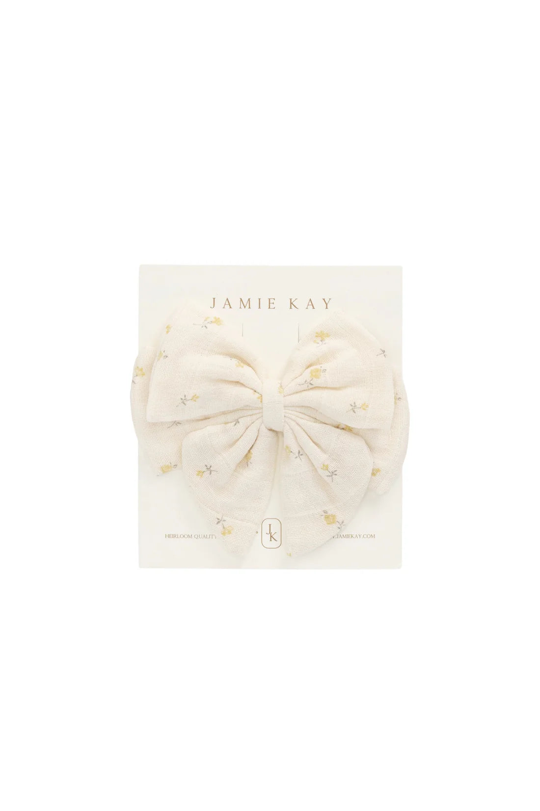 Organic Cotton Muslin Annalise Bow - Vintage Ditsy