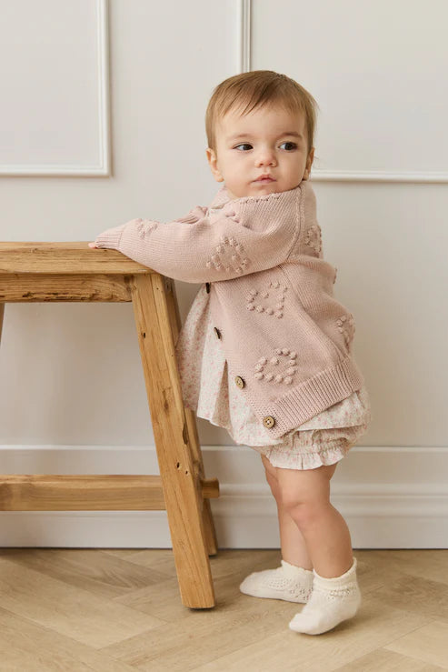 Organic Cotton Frill Bloomer - Claudette Rose