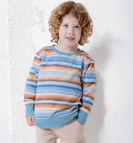 Ombre Stripe Fleece Sweat
