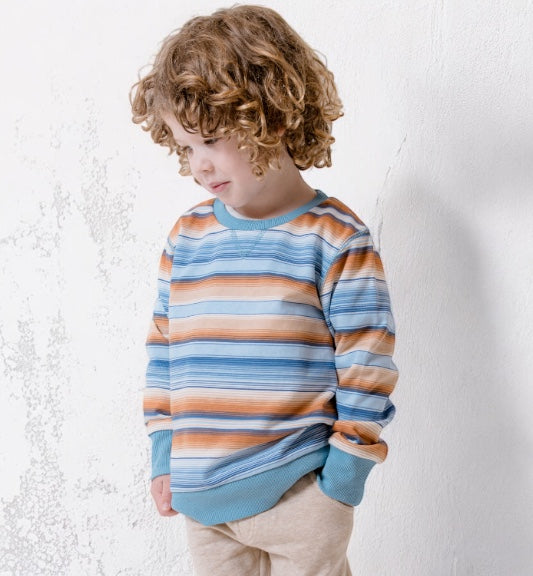 Ombre Stripe Fleece Sweat