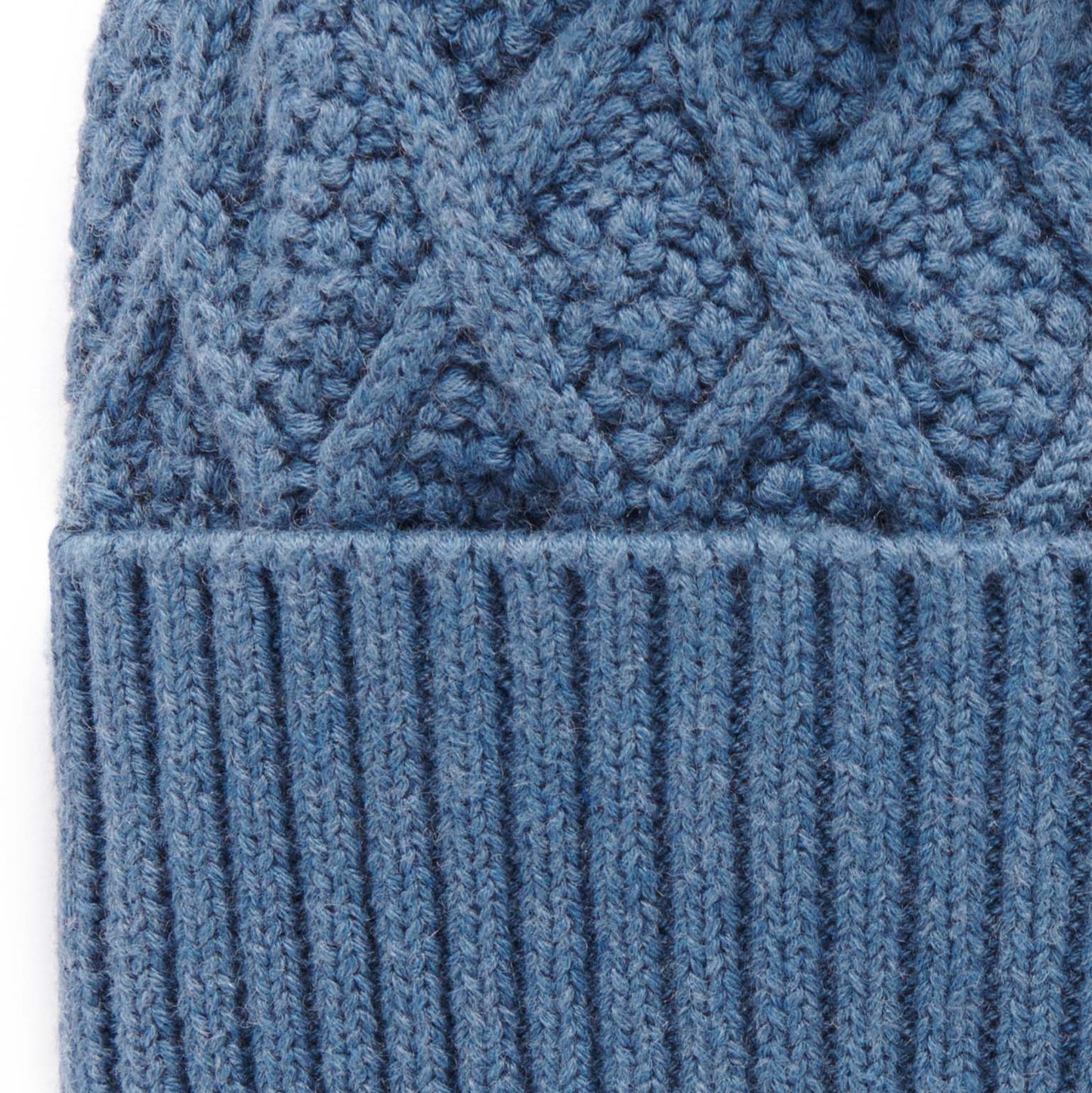 Baby Cable Beanie- Storm Melange