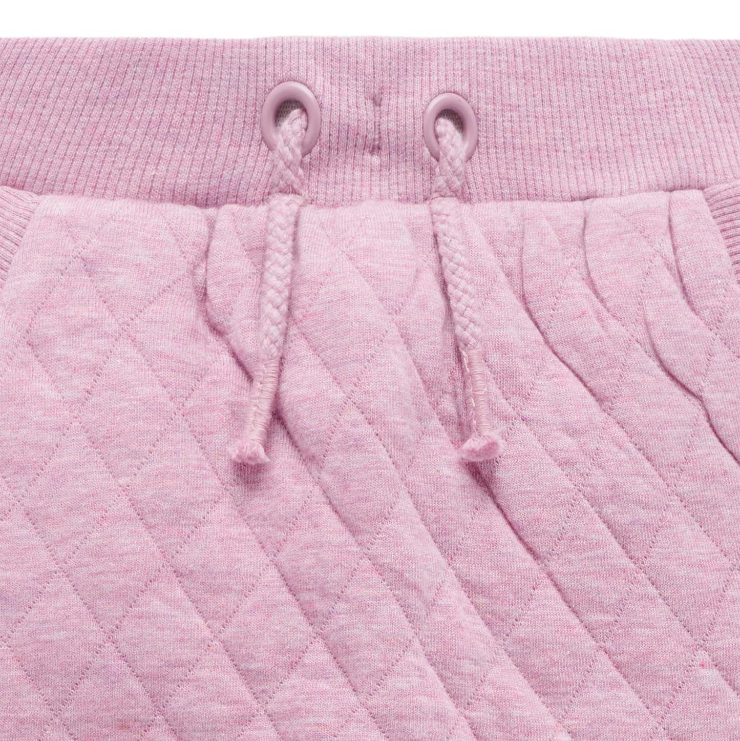 Quilted Track Pants- Lavender Melange