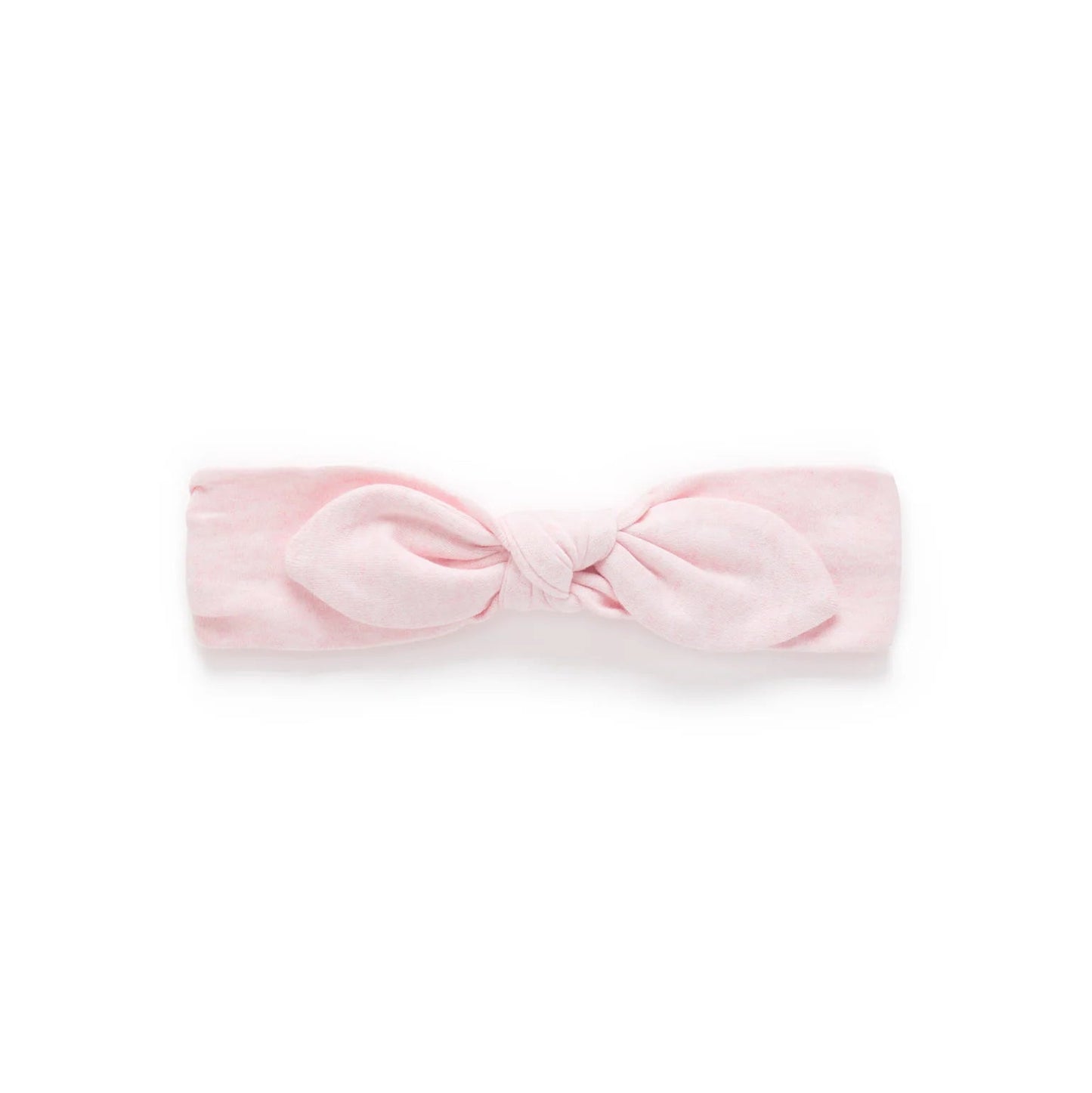 Knot Headband- Pale Pink Melange