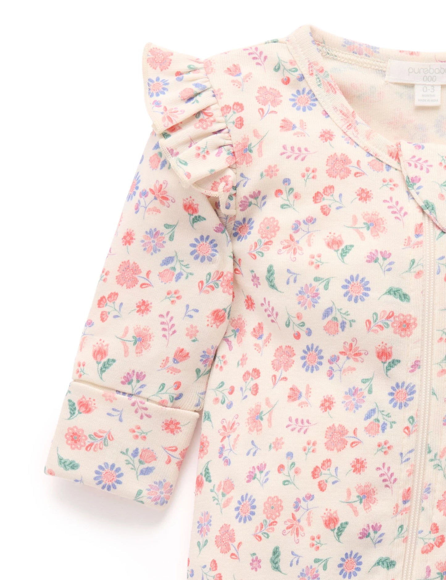 Floral Zip Growsuit
