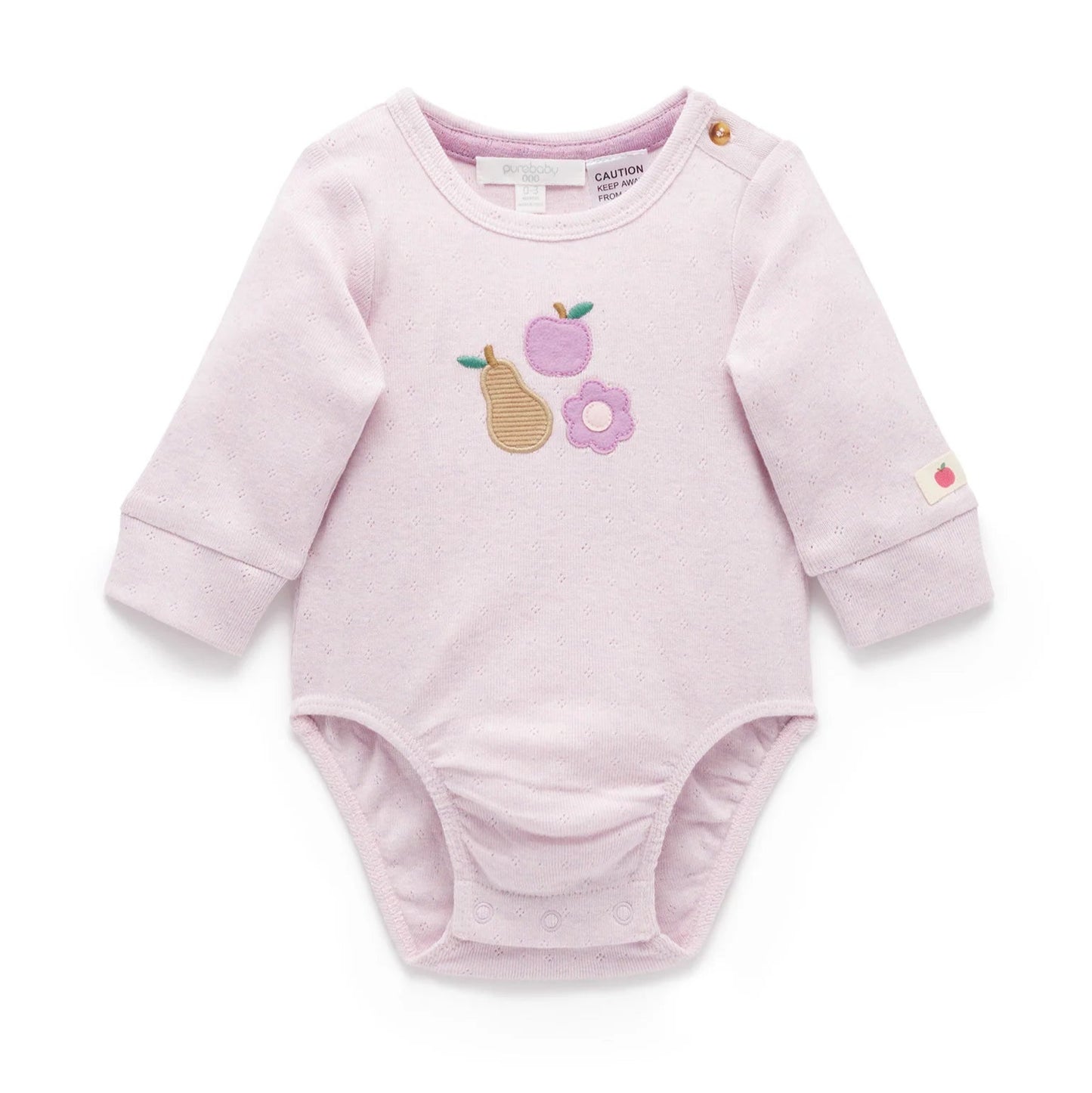 Applique Bodysuit- Primrose Melange