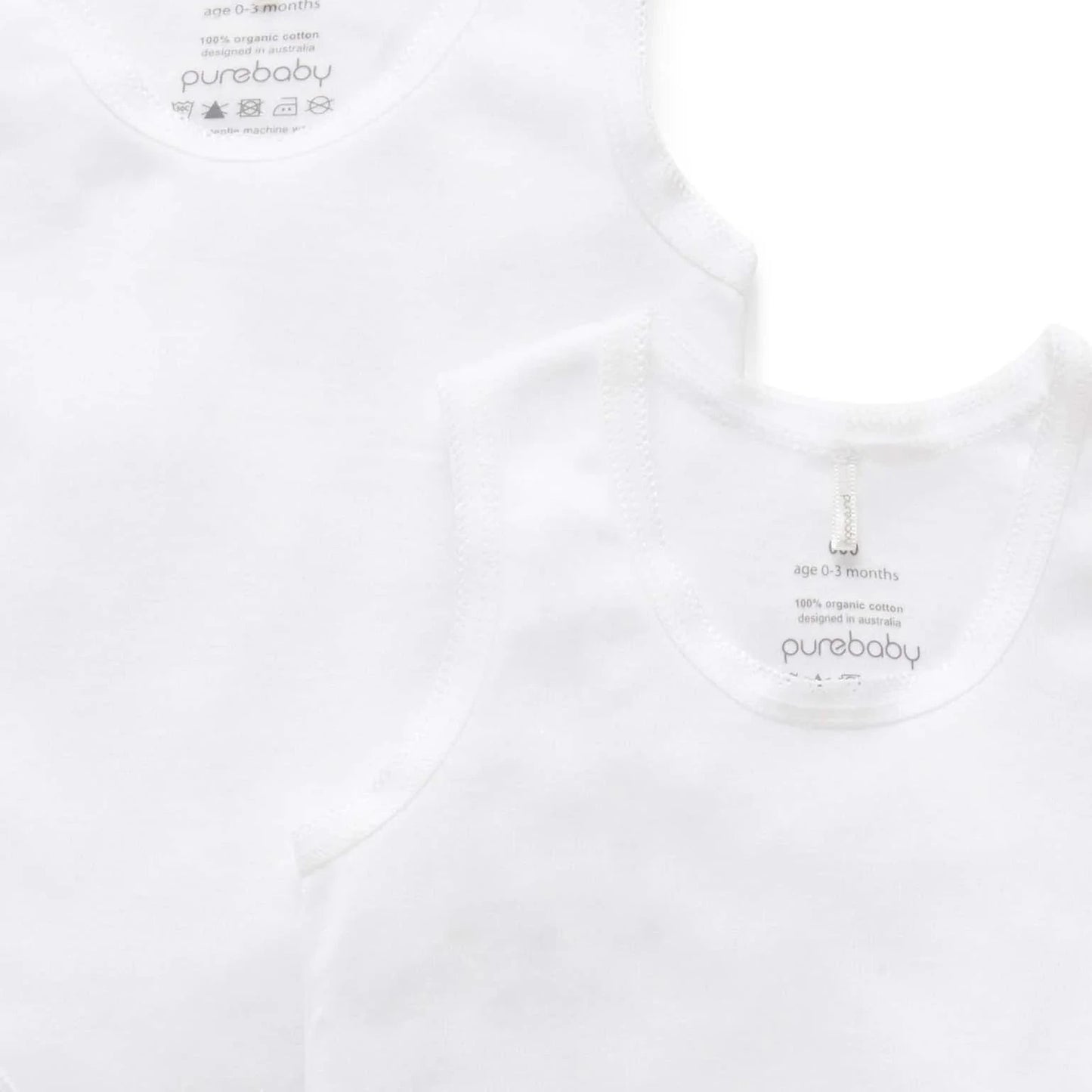 Rib Bodysuit 2 Pack- White