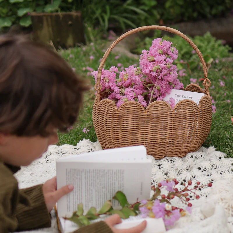 Petal Basket- Natural