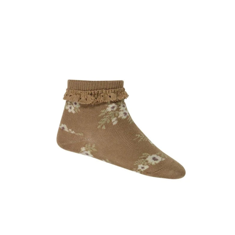 Jacquard Floral Socks
