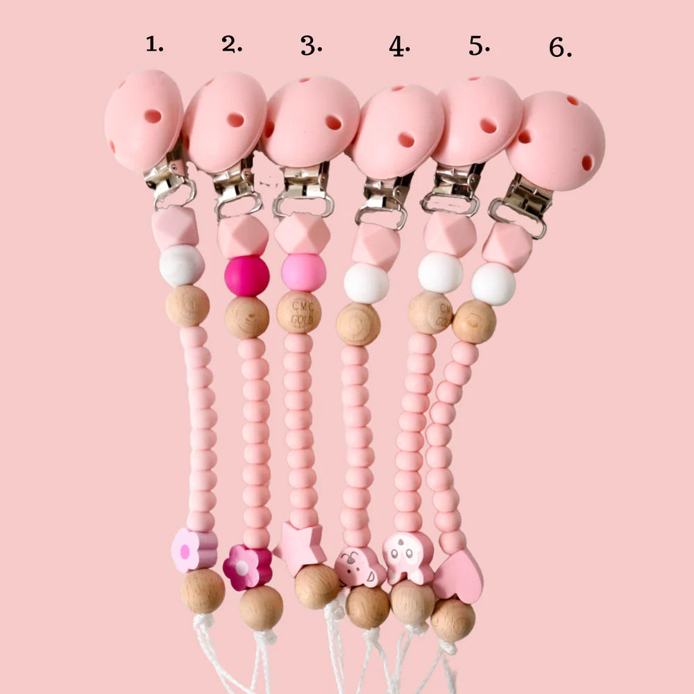 CMC Pre Designed Dummy Clip- Baby Pink