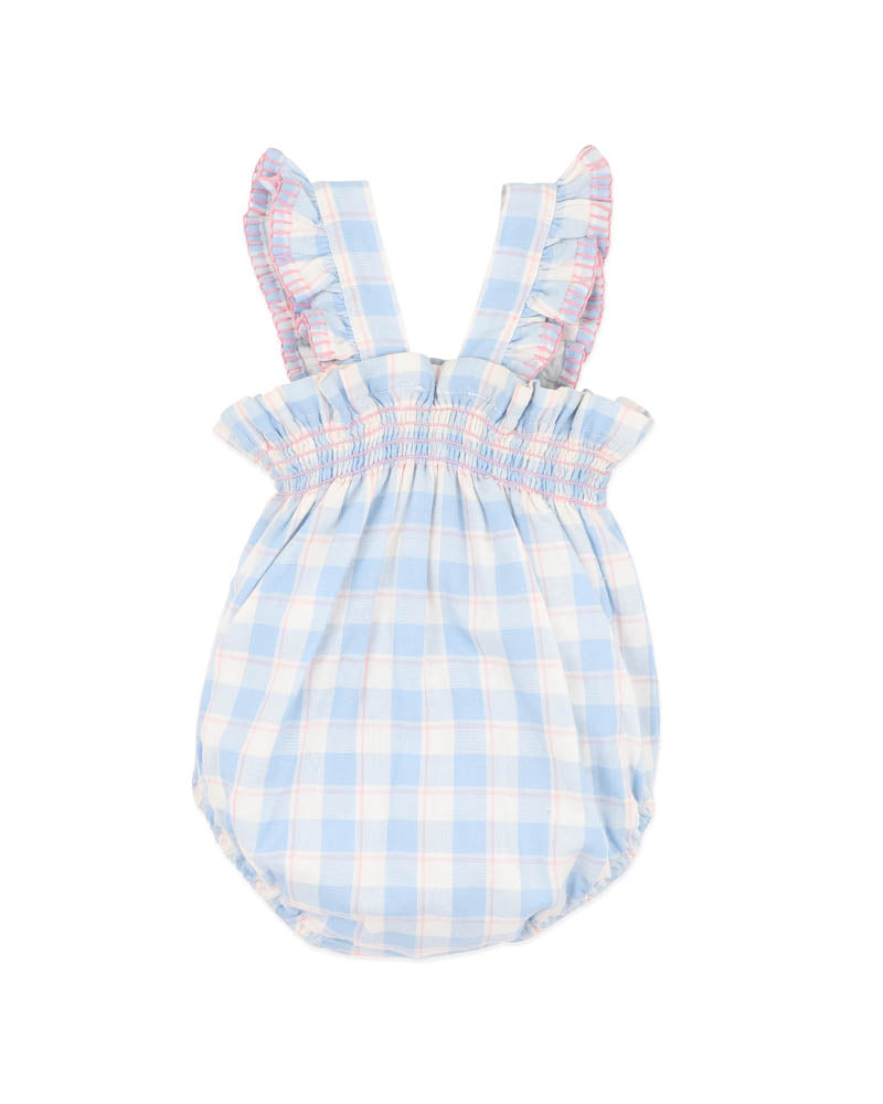 Bonnie Check Organic Bodysuit