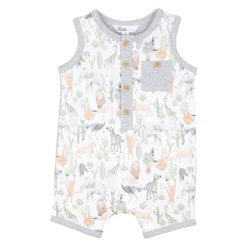 Ellis Print Lion Cub Romper