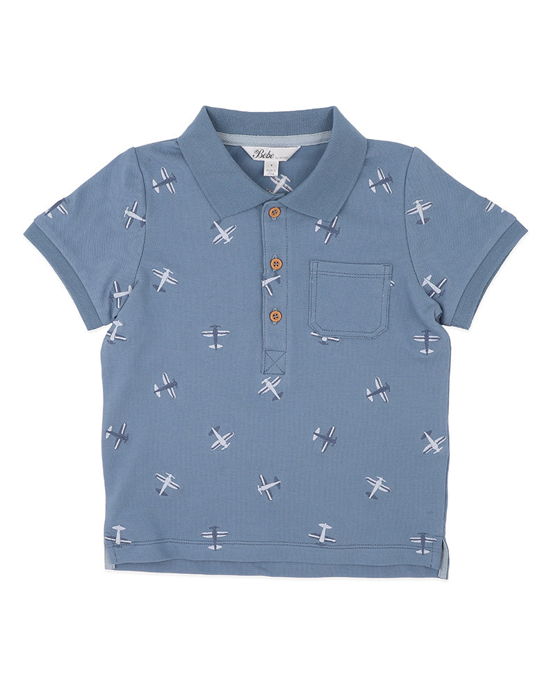 Harlan Airplane Emb Polo