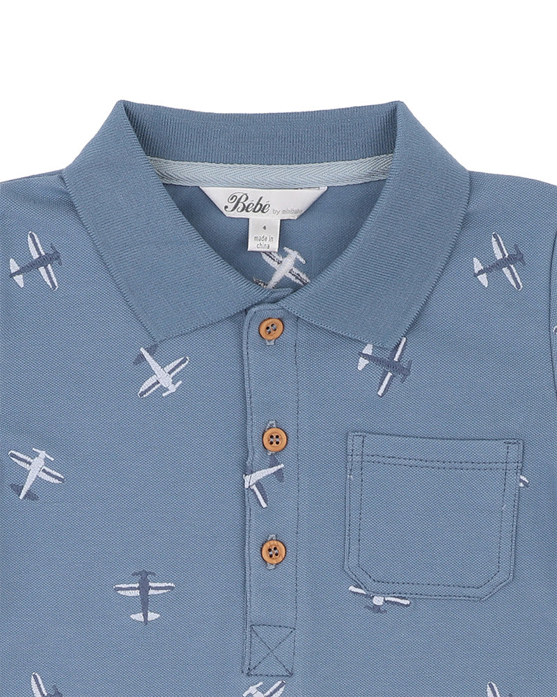 Harlan Airplane Emb Polo