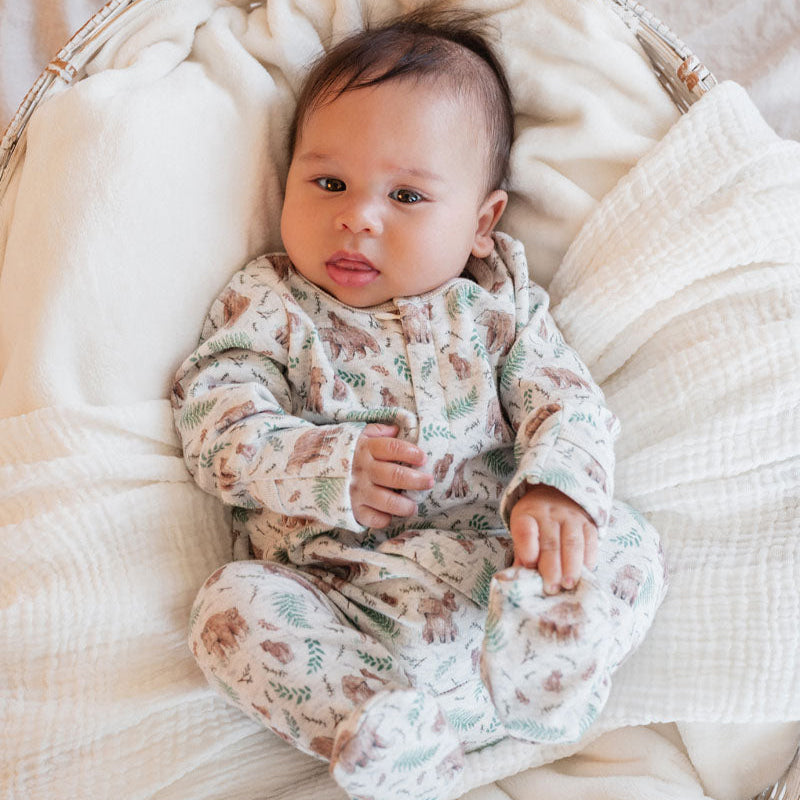 Mateo Long Sleeve Zip Onesie