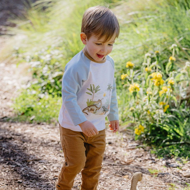 Isaac Dinosaur Long Sleeve Tee