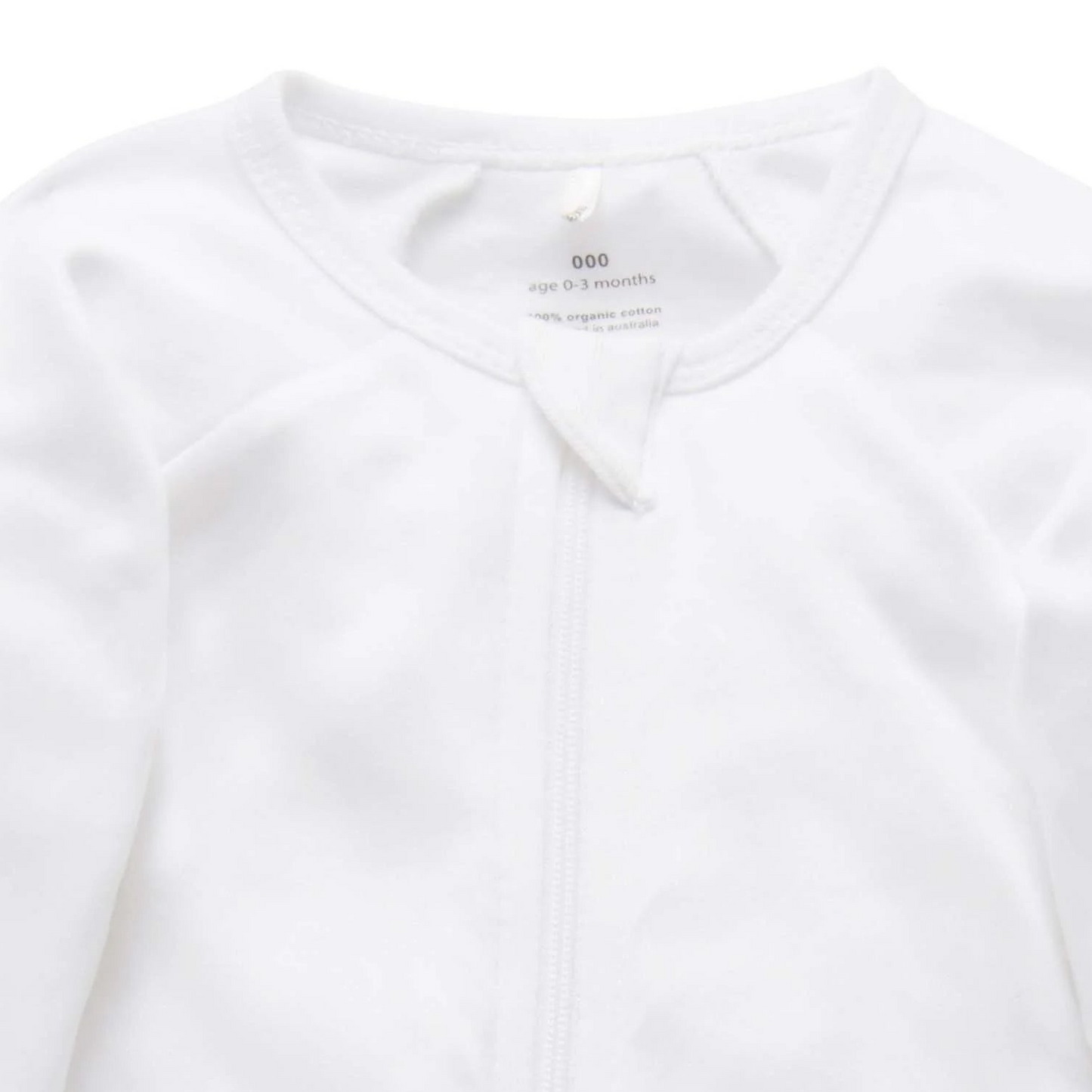 Zip Growsuit- White