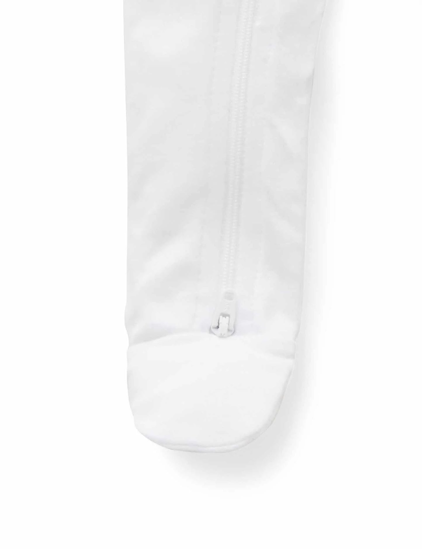 Zip Growsuit- White