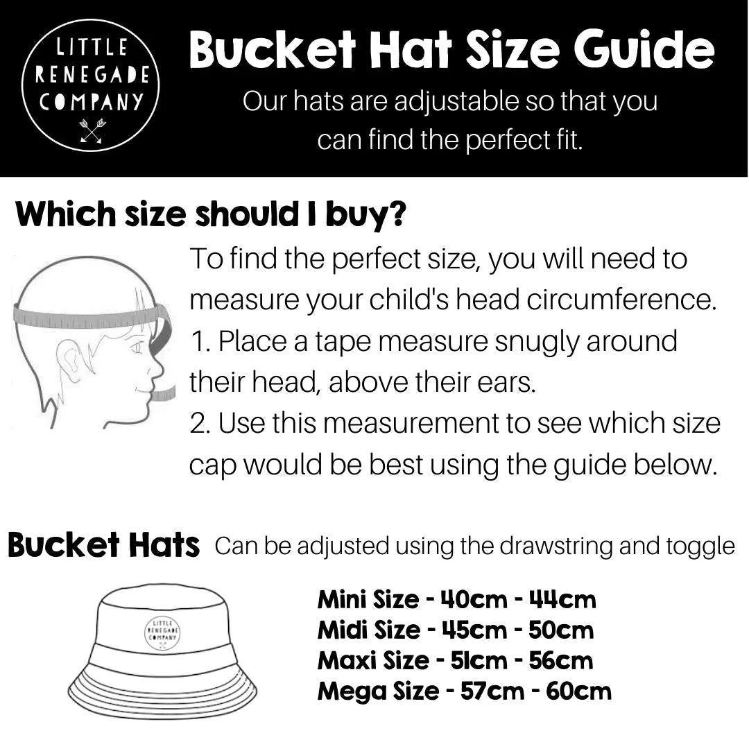 Pacific Reversible Bucket Hat- 4 Sizes