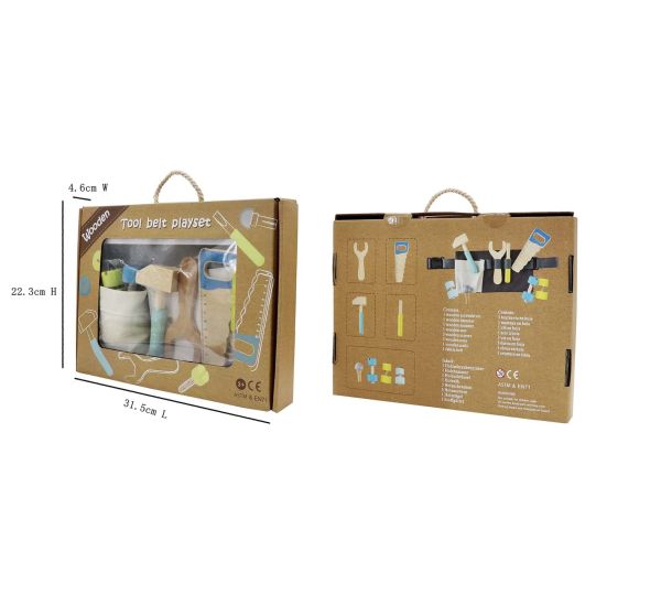 Wooden Tool Belt Playset
