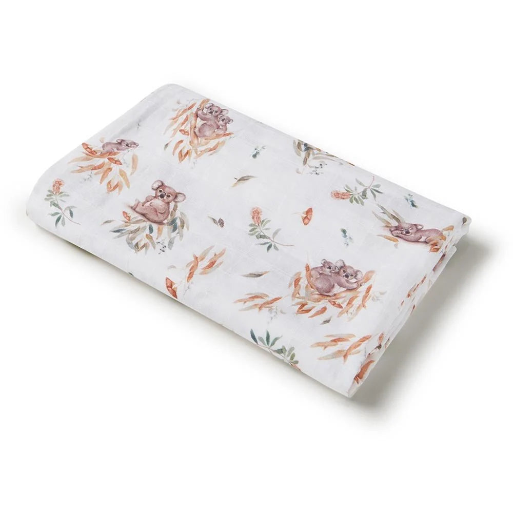 Organic Muslin Wrap- Koala