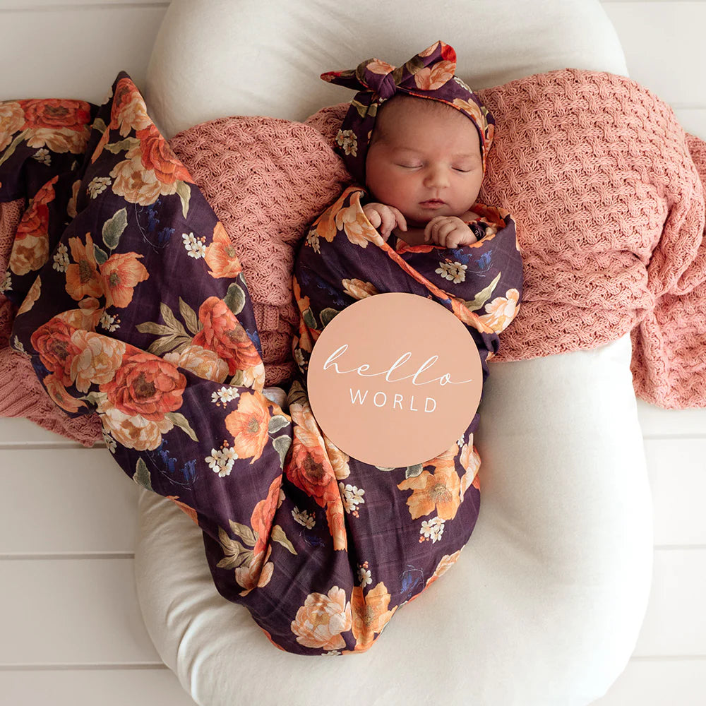 Organic Muslin Wrap- Sienna