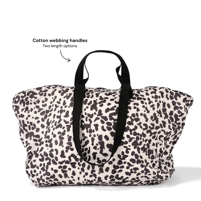 Fold-Up Tote- Leopard