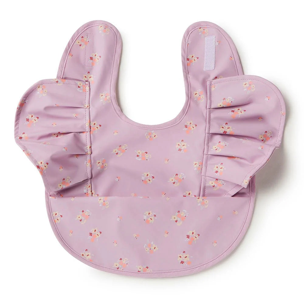 Snuggle Bib- Lilac Bloom Frill