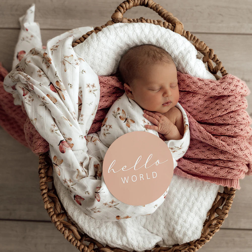 Milestone Cards Reversible- Butterfly & Pink Sand