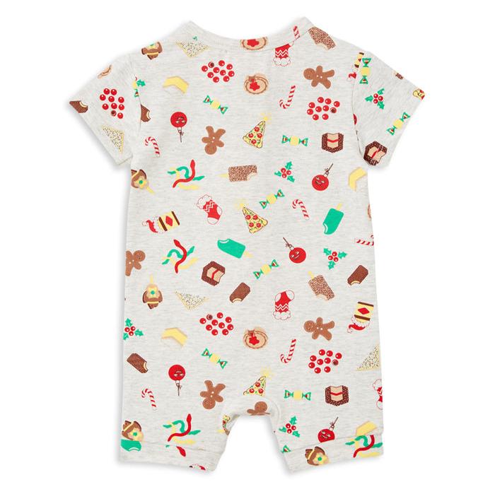 Summer Christmas Zip Romper