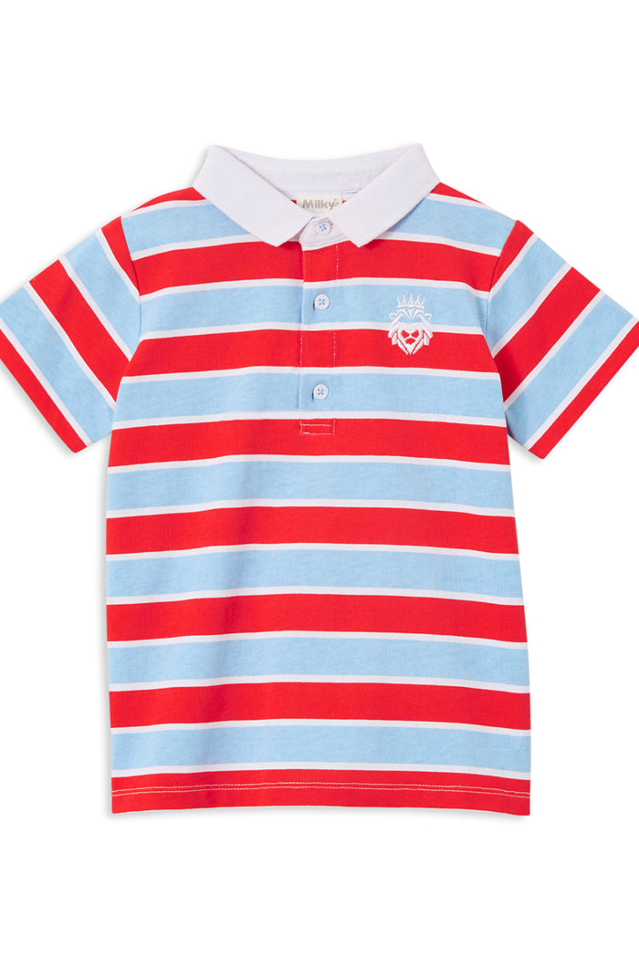 Sailor Stripe Rubgy Short Sleeve Top