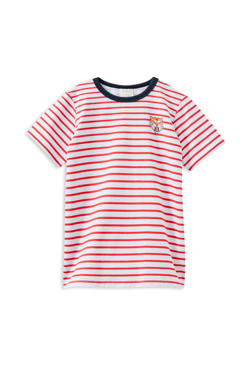 Red Stripe Tiger Tee