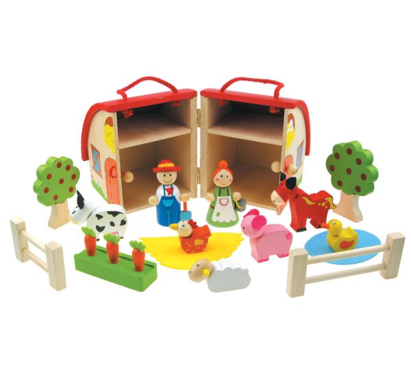 Wooden Farm Barn Set