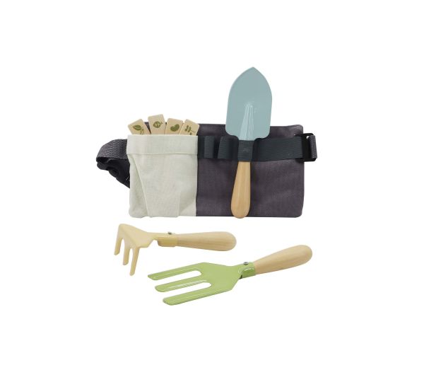 Wooden Garden Tool Belt Set